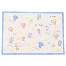 拋棄式餐墊 一次性餐墊 寶寶外出餐墊 兒童餐墊 可愛動物圖案, 花色混出, 1個, 41X29.5cm