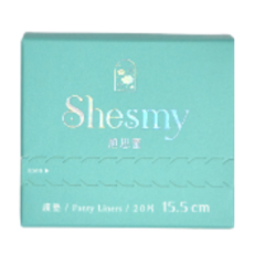 【Shesmy 旭思蜜】護墊 15.5cm 無香款 - 無毒無塑可分解衛生棉 - 生理用品, 1個, 20片, 一般