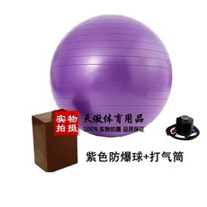 짐볼 의자 체어 4종 블랙 테스공 홈트 세트 운동 코어, B. 65cm 키 60-65cm, H. 보라색 방폭 에어펌프