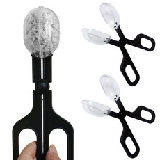 리빙준 채집 집게, 블랙, 3개