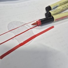 3P 1세트 번짐없는 경면주사 부적 적색 붓펜, 상세페이지 참조, 상세페이지 참조
