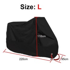 NMAX AEROX PCX MIO BEAT CLICK 방수 비 및 먼지 UV 커버용 오토바이 커버, L