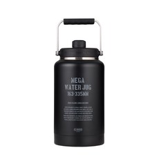카고컨테이너 3.8L 대용량 캠핑 워터 저그 휴대용 물통 보냉 보온 물통, 1개, 블랙