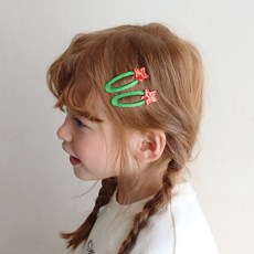 채니봉봉 킨즐리 똑딱핀 2P세트 유아헤어핀