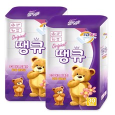 Original 땡큐 화장지 3겹 30롤 x 2팩, 14m, 2개