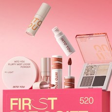 INTO YOU 520 限量禮盒 唇泥*4 眼影*1 散粉*1, 1個, 520禮盒