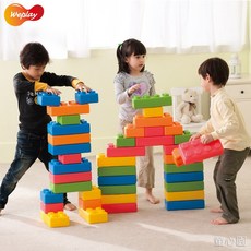 Weplay 歡樂大積木-90件組 大型積木 堆疊建構遊戲 托育/托嬰/幼兒園適用, 1個