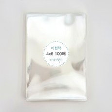 미션앤캘리 opp 비접착 엽서 포장 사진 비닐 봉투 4x6(105x155mm), 100개