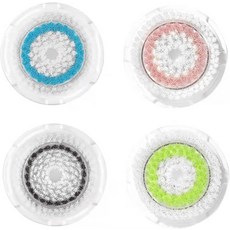 Brushot Clarisonic Mia 1 Mia 2 Mia Fit 알파 핏 스마트 프로파일 업리프트 및 알파 핏과 호환되는 브러시 헤드 교체 세트 4팩, Brushot Clarisonic MIA 미아 1 2