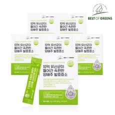 베스트오브그린 10억 유산균이 들어간 속편한 양배추 효소, 60g, 6개
