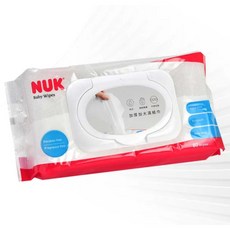 NUK 嬰兒濕紙巾 80抽含蓋單包 寶寶濕巾 無添加香料 加厚加大, 1個, NUK 80抽含蓋 (單包), 80張, 690g