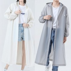 밀크린 성인 우비 워터밤 프리미엄 비옷 1+1 레인코트 일회용 다회용 2종 세트