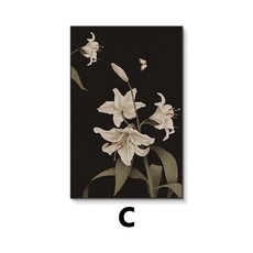 현대적인 심플 라이트 침실 캔버스 그림 북유럽 예술 배경 벽 해바라기 꽃 장식, B. C