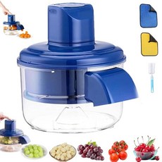 포도 필링 기계 전기 마늘 필러 자동 소형 과일 필러 포도 마늘 토마토 체리용 충전식 가정용 주방 보조 필러(블루), 포도 필링 기계, 전기 마늘 필러 자동 소형 과일 필러