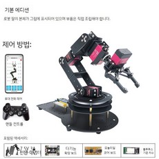 로봇 팔 Arduino STM32/51 마이크로 컨트롤러 키트, STM32마이크로컨트롤러, 완제품 + 휴대용 알루미늄 상자, A. 초보자버전