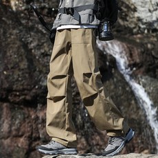SMOPIG 아웃도어 등산 바지 방수원단 널찍하다 밑단 스트링 조절 트레이닝 캐주얼 바지