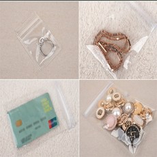 건shop디자인 PVC 소분 지퍼백 1P 소품정리지퍼파우치, 8x12cm