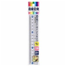 STAD 메타그릴 직선 자 15cm HSS151, 클리어, 1개