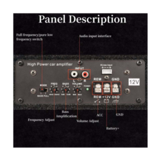 차량용 서브우퍼 초박형 시트 수정 600W 서브우퍼 12V 전용 자동차 오디오 시스템, 1개