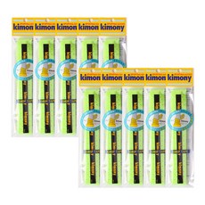 키모니 하이소프트 홀스파이럴그립 타공 쿠션 KGT119, 형광그린, 10개