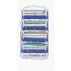 Giliya五層刀片通用吉利風速5剃須刀片手動刮鬍刀頭套裝刮鬍刀 (送8刀片), 1個, 加購4刀片組, 8