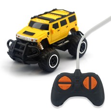 [홈앤스쿨] 슈퍼몬스터 미니 레이서 무선 RC카 옐로우, 1개
