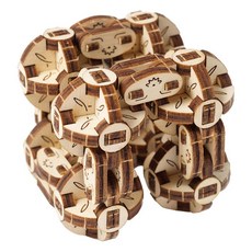 입체퍼즐 목재 큐브 유기어스 144피스 플렉시 30044PC 1(pc), 1개