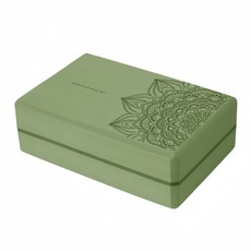 홈트레이닝 EVA 요가 폼블럭 필라테스블럭 밸런시스 요가블럭, 녹색, 1개