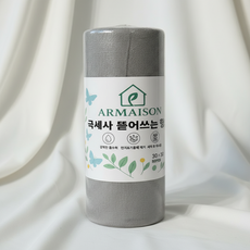 아르메종 뜯어쓰는 극세사 행주 빨아쓰는 주방타올 다용도 롤행주 키친타올 50매, 그레이, 1개