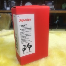 Superlux HD387 入耳式耳機，動態，20-20kHz 響應頻率，16Ω 阻抗