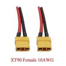 2개 남성 여성 XT30 XTR30U 커넥터 케이블 XT60 XT60H 플러그 XT90, XT90 F