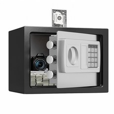 루티 미니 소형 금고 가정용, 블랙