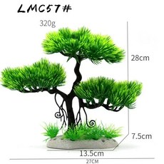 수족관 장식품 시뮬레이션 식물 어항 조경 플라스틱 수초 꽃 나무 바위 액세서리, 1개, LMC57
