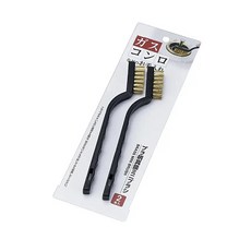 일본 에코/황동솔 미니 브러쉬 2P/녹제거 가스레인지 청소솔, 1개, 0599-677(바:9287)