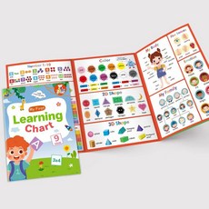 Lachilly My First Learning Chart and My First Phonics 차트 세트 단어 학습 시트 교육용 포스터 어휘 빌딩 플래시 카드 워크시트 유치원, 나의 첫 학습 차트