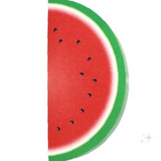 반달 모양 입체 디자인 수박 단면 컬러 메모지 사무실 책상 필기 노트 문구 용품, 1개, 상세페이지 참조
