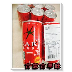 古意古早味 鮮果汁 無鹽番茄汁 75% 180ml*6瓶 韓國飲品, 1個