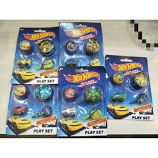 Hot Wheels 迷你遊戲組 內含1組風火輪彈力球和1組溜溜球 隨機出貨, 1個