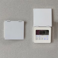 인무드 보일러 콘센트 스위치 불빛 가리개 손때방지 안전 커버 LED 빛 차단 수면 꿀잠 암막 스위치덮개, 87형(팬텀화이트)
