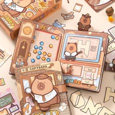 卡皮巴拉DIY奇妙安靜書磁吸機關手工益智兒童玩具趣味機關書 PICG, 【味覺漫遊記】多玩法益智安靜書