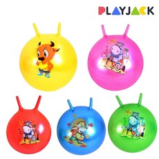 플레이잭 호핑볼 유아체육 어린이 점핑볼 유아 짐볼, 분홍, 1개