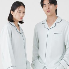 안파 커플 잠옷 파자마 홈웨어 포근한 수면 긴팔 면 신혼부부 선물 베이직 스트라이프 ANPA51