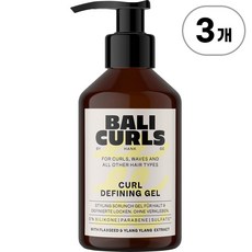 발리컬스 컬 디파이닝 헤어 젤 BALI CURLS Hair Gel Curl Defining Gel 150ml, 3개