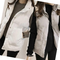 심플 따뜻한 남여공용 패딩조끼 커플