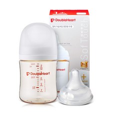 더블하트 모유실감 3세대 제뉴인화이트 160ml 싱글팩(젖병+젖꼭지 S), 1세트, 제뉴인화이트 젖꼭지(S) 1세트, 제뉴인화이트 젖꼭지(S)