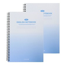 모닝글로리 4500 하드커버 영어 SP노트 16절 좌철, 블루, 2개