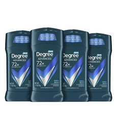 DEGREE 남성용 데오도란트 쿨 러시 2.7온스 4팩, 76g