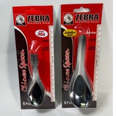 ZEBRA 斑馬牌 304不鏽鋼 平底湯匙 大 兒童湯匙 6入組, 1個, 兒童匙 6入