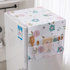 LUCKY-SHOP 冰箱防塵掛袋，PEVA材質防塵防潮收納布套, (H)時尚碎花