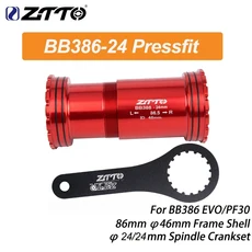 ZTTO MTB 로드 바이크 BB386 프레스핏 바텀 브래킷 세라믹 스틸 베어링 BB (22mm 24mm 30mm 크랭크셋 DUB 2, 08 BB386-24 RD-tool
